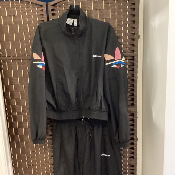 ADIDAS CRINKLE TRACK 2PC SET ( Jacket: Size =X-Large) (Pants: Large) NWOT - Picture 2 of 9